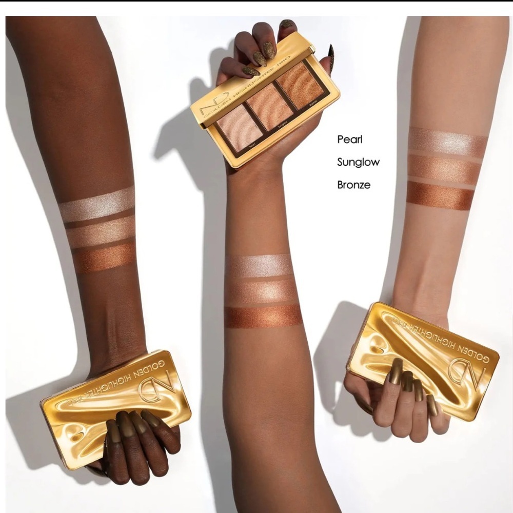 Natasha Denona Golden Highlighter Trio Palette NEW Sealed - Picture 2 of 2